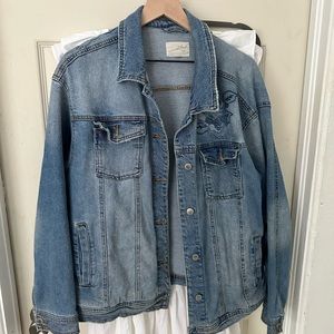 Universal Thread embroidered denim jacket